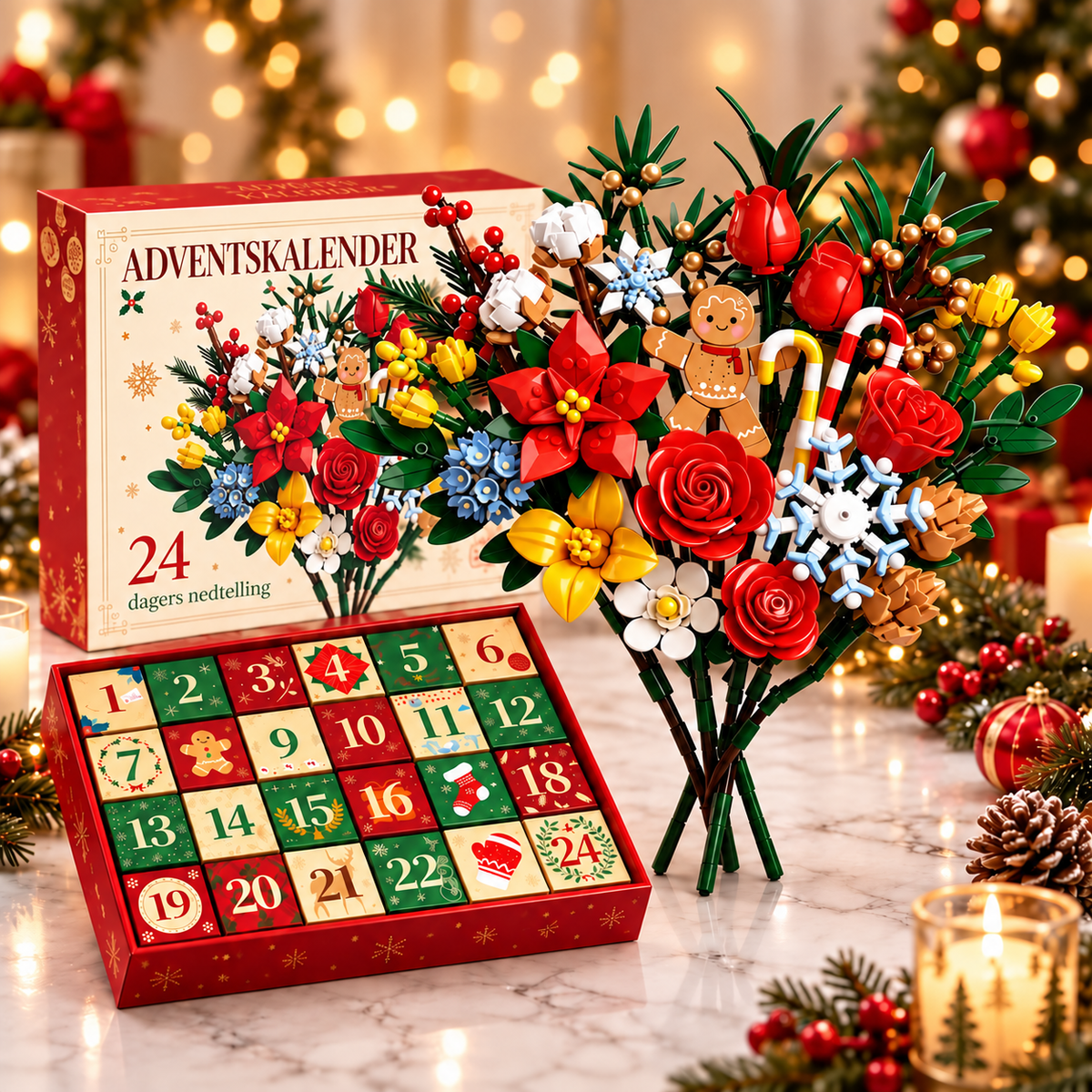 Blomsterbukett Adventskalender – Lag din egen magiske bukett til jul
