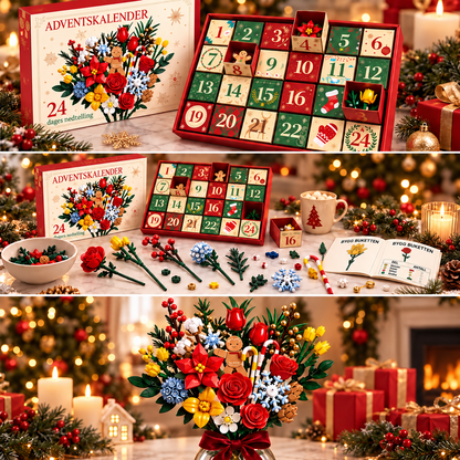 Blomsterbukett Adventskalender – Lag din egen magiske bukett til jul