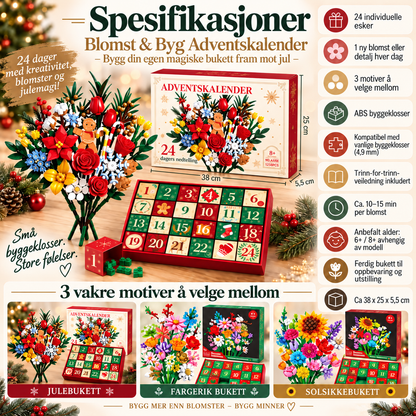 Blomsterbukett Adventskalender – Lag din egen magiske bukett til jul