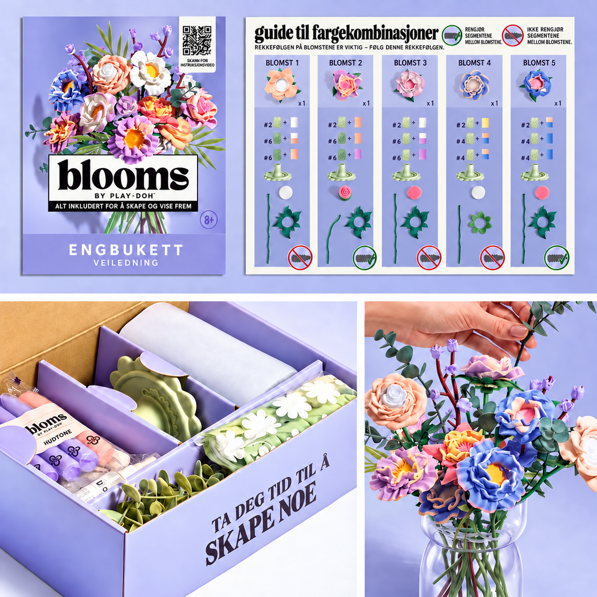 Lag en blomsterbukett med Blooms Meadow-blomster
