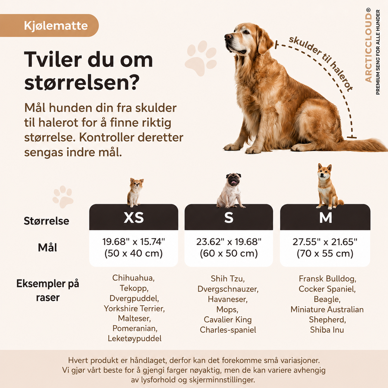ArcticCloud® - Kjølende hundematte (1+1 GRATIS)