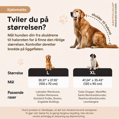 ArcticCloud® - Kjølende hundematte (1+1 GRATIS)