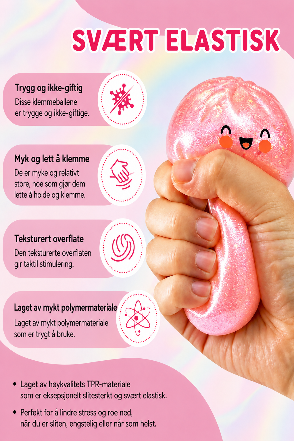 Glitter Dumpling Squishy – den søteste stressballen akkurat nå