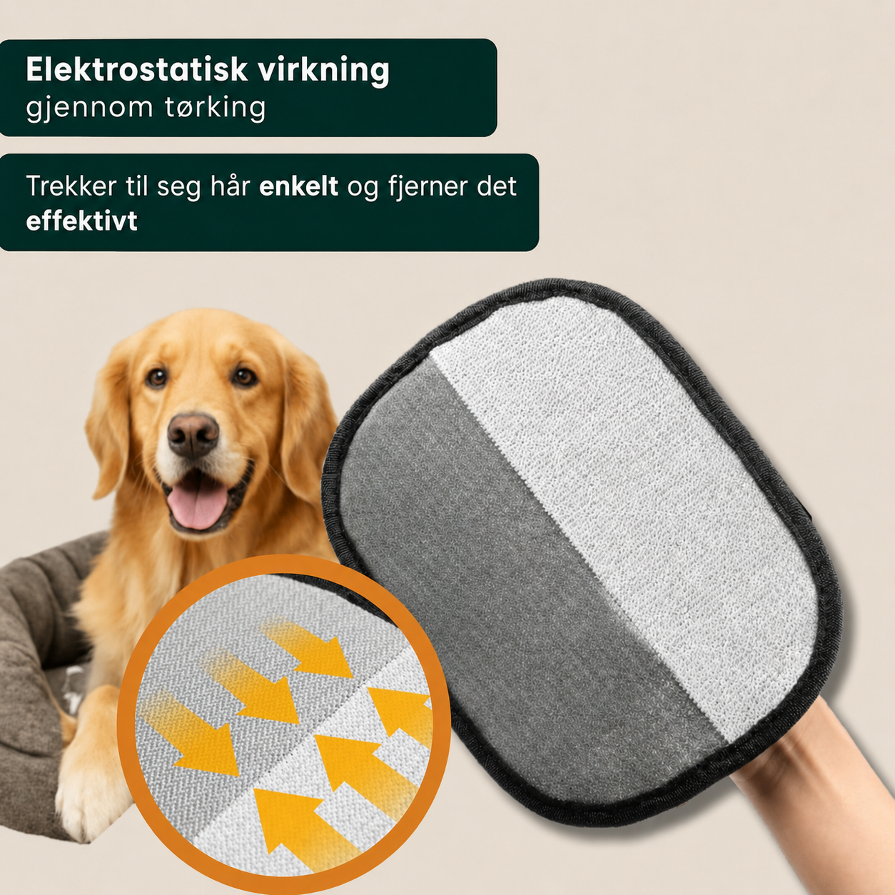 Gjenbrukbar Dyrehårfjerner - Sett med 2