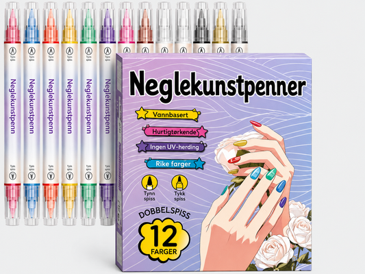Tosidig Neglekunst Pennsett