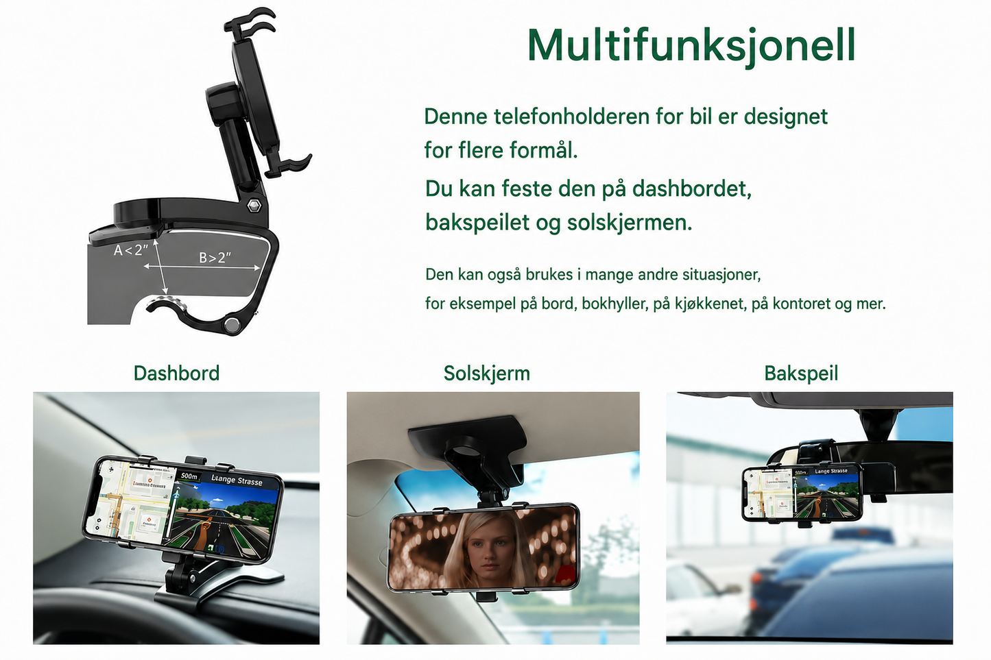 360 Dashboard Telefonholder