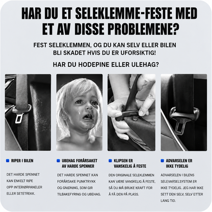 Beskyttelsesdeksel til bilbelte med logo