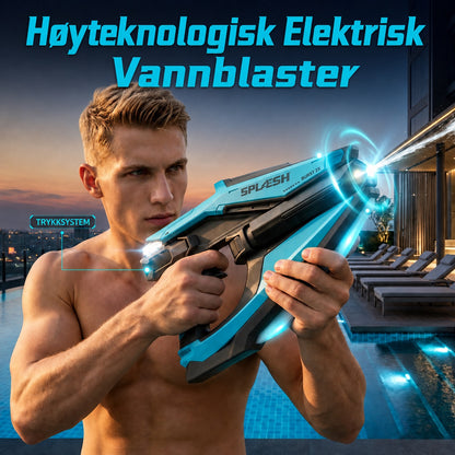 Elektrisk vannpistol med LED- og tåkeeffekter