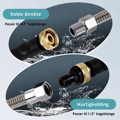 AquaForce - Hogedruk Spuitmond - Krachtige Reiniging voor Tuinslang