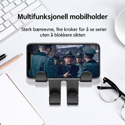 Nakkestøttekrok med Billogo (2 Stykker) — Solid, plassbesparende oppbevaring for vesker, handleposer og tilbehør