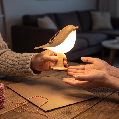 Trådløs Fuglelampe med Berøringsdimmer