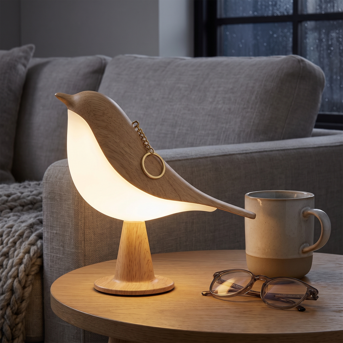 Trådløs Fuglelampe med Berøringsdimmer