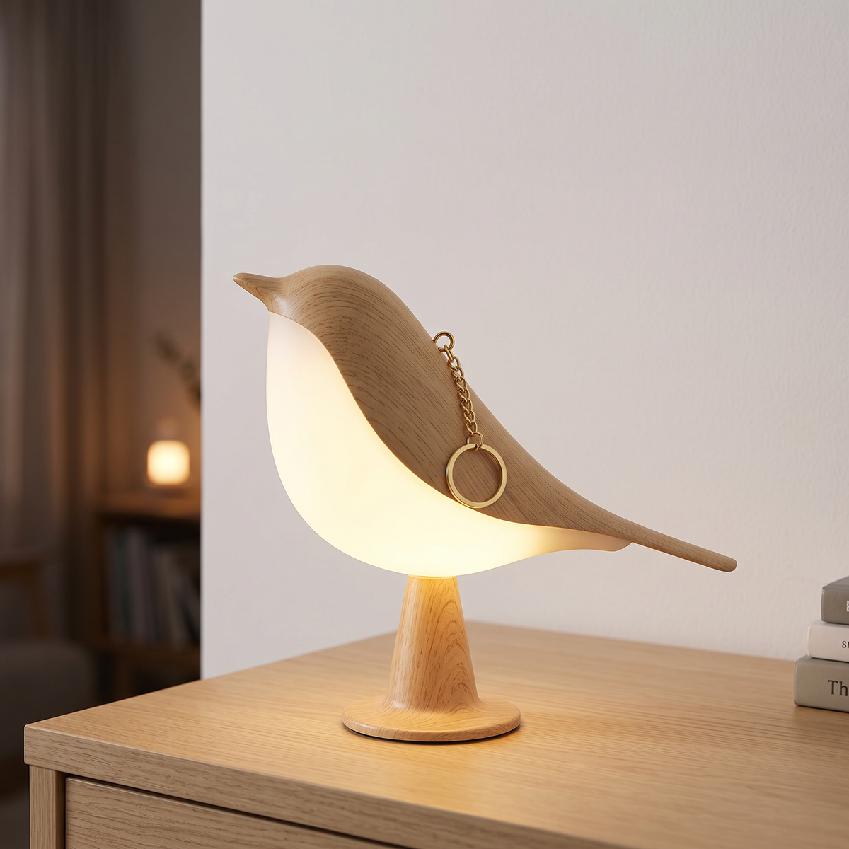 Trådløs Fuglelampe med Berøringsdimmer