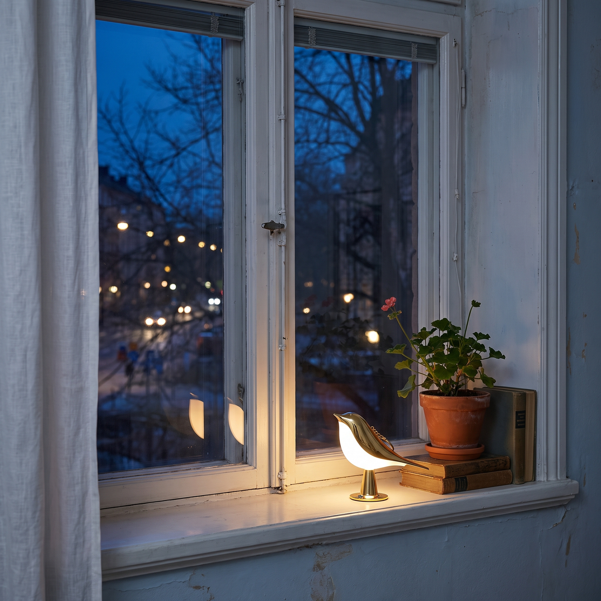 Trådløs Fuglelampe med Berøringsdimmer