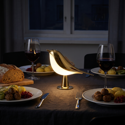 Trådløs Fuglelampe med Berøringsdimmer