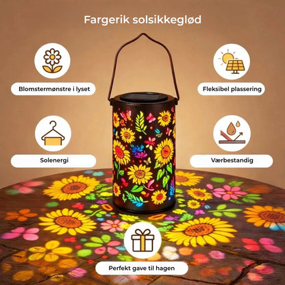 Blomster Solcellelykt
