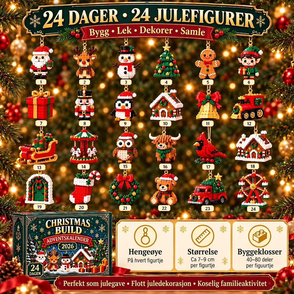 Julebyggeprosjekt – Bygg en ny julefigur hver dag frem til jul 🎄