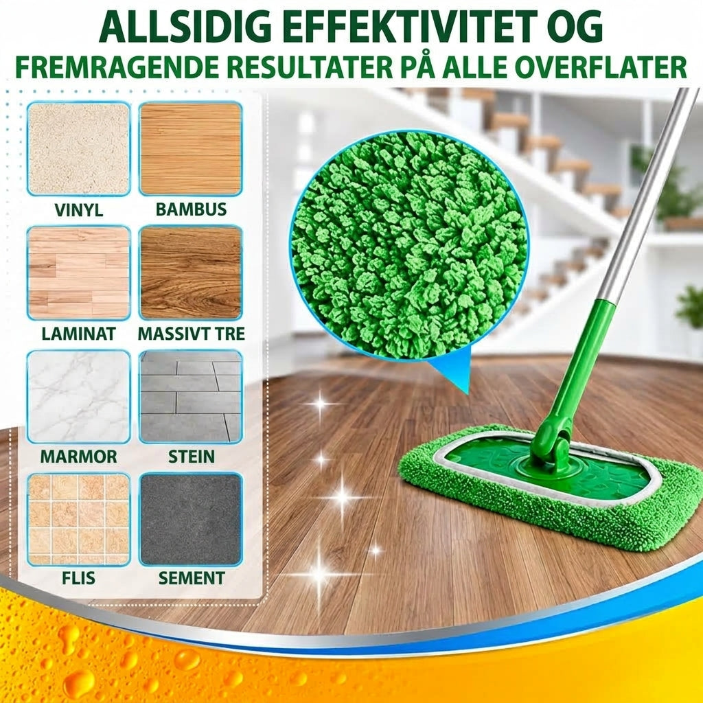 Gjenbrukbar Mikrofiberklut for Swiffer