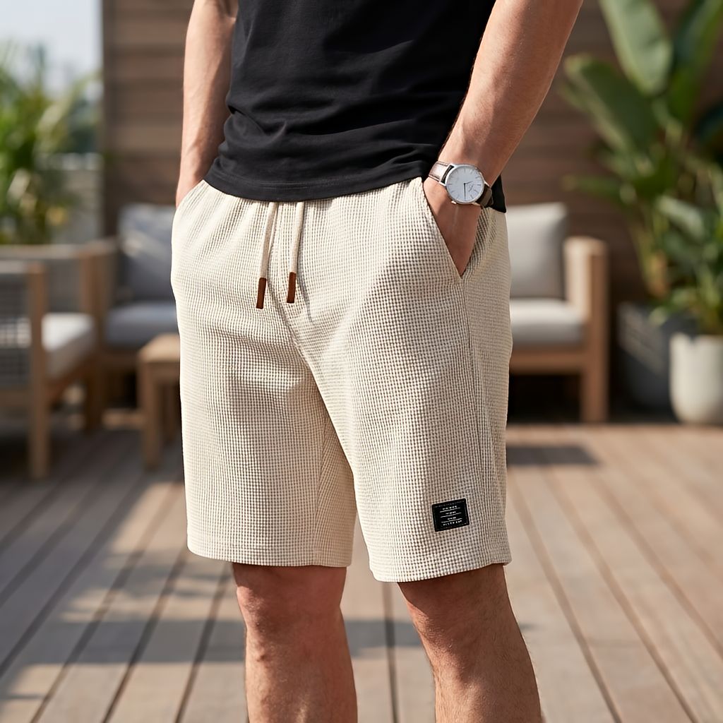 Herreshorts | Komfortabel sommershorts med elastisk midje