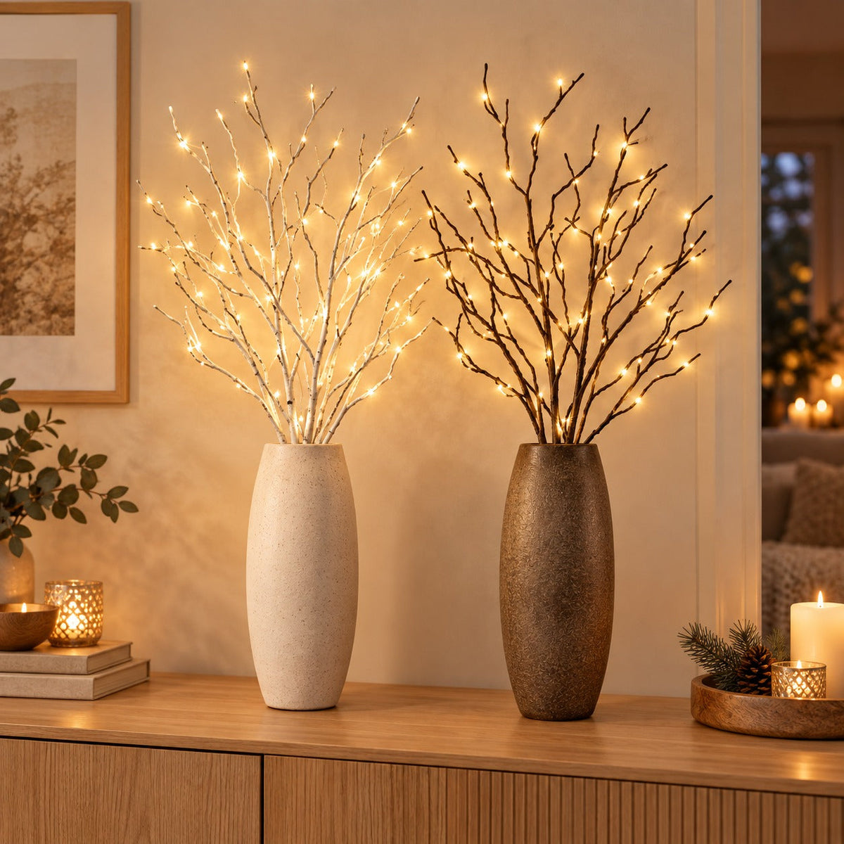LED-grener med batterier