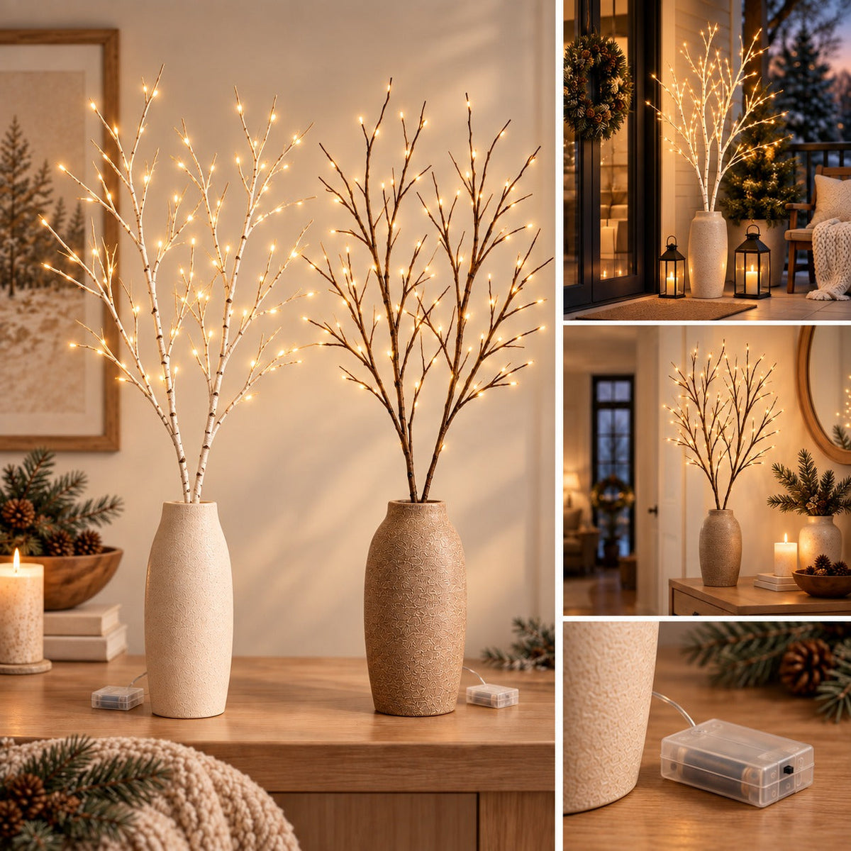 LED-grener med batterier