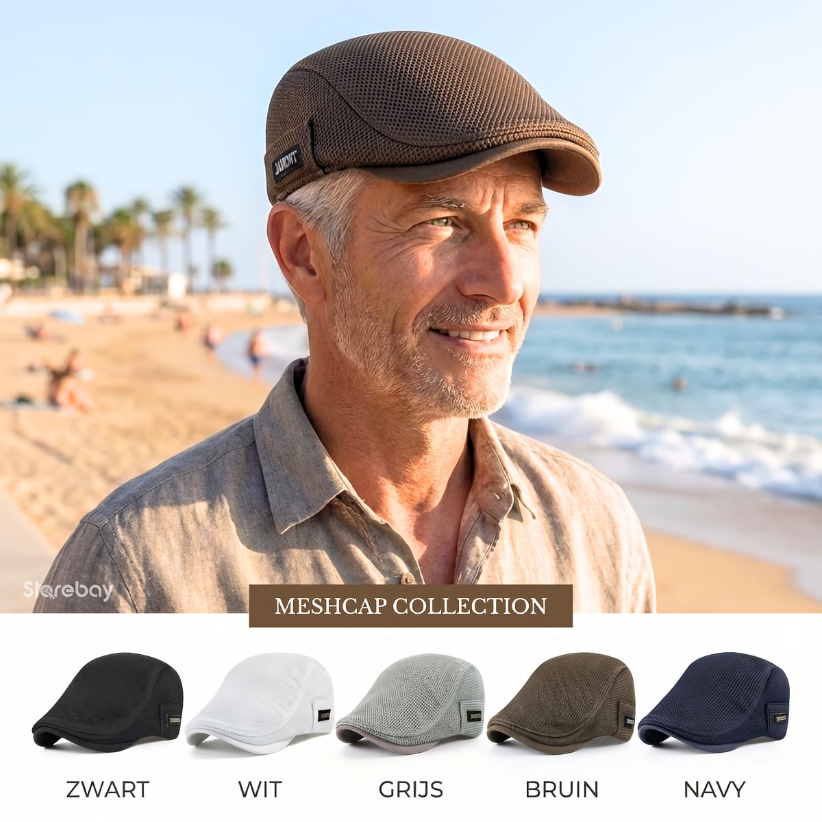 MeshCap | Casual flat caps for menn