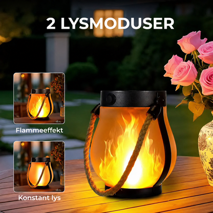 Solcelledrevet flammelykt
