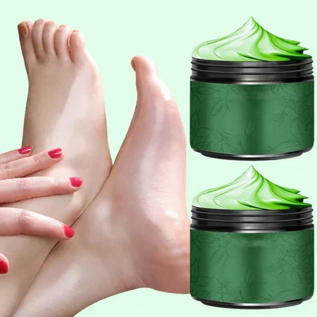 Fuktighetskrem for føtter med tea tree-olje og aloe vera