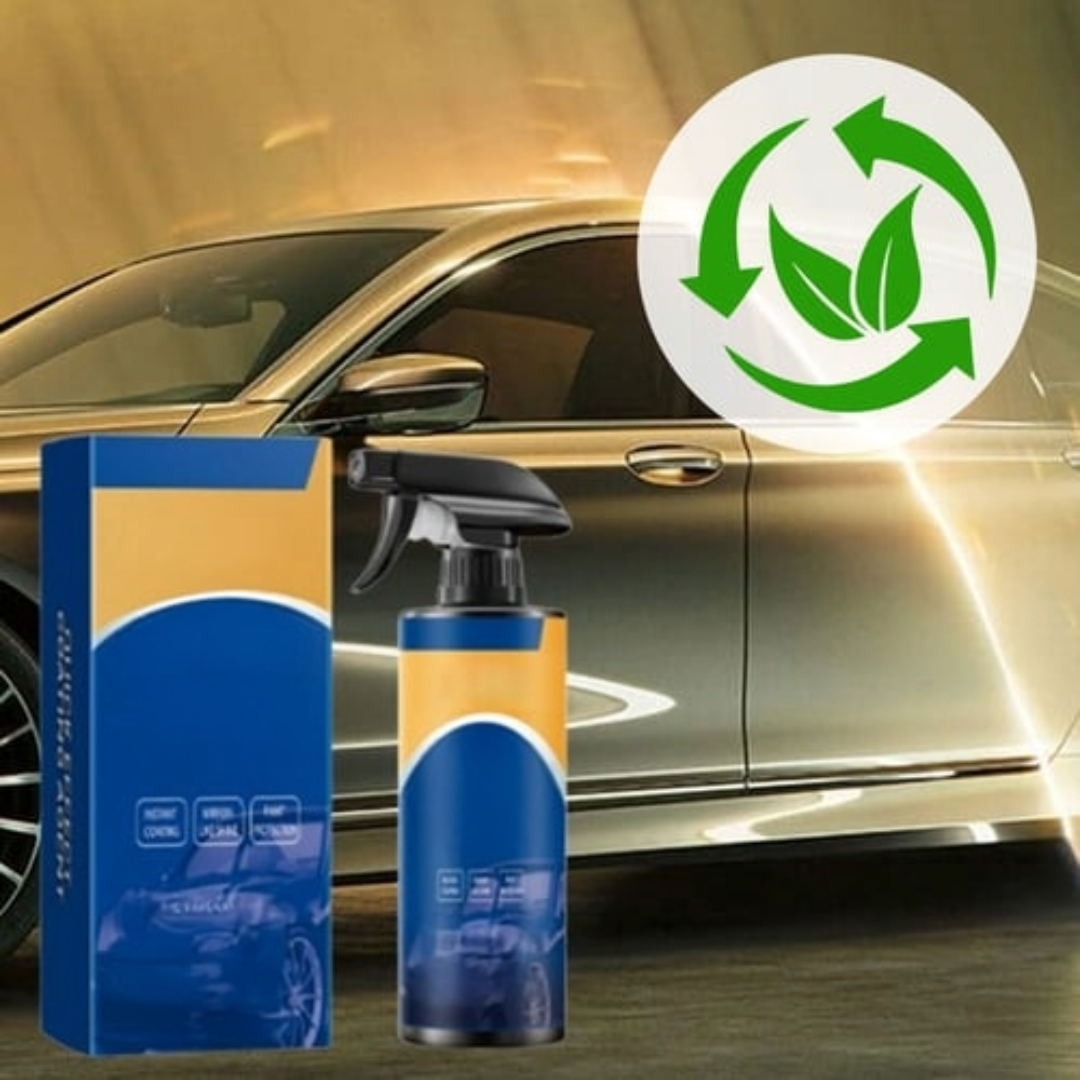Bilbeleggsspray for langvarig glans og beskyttelse