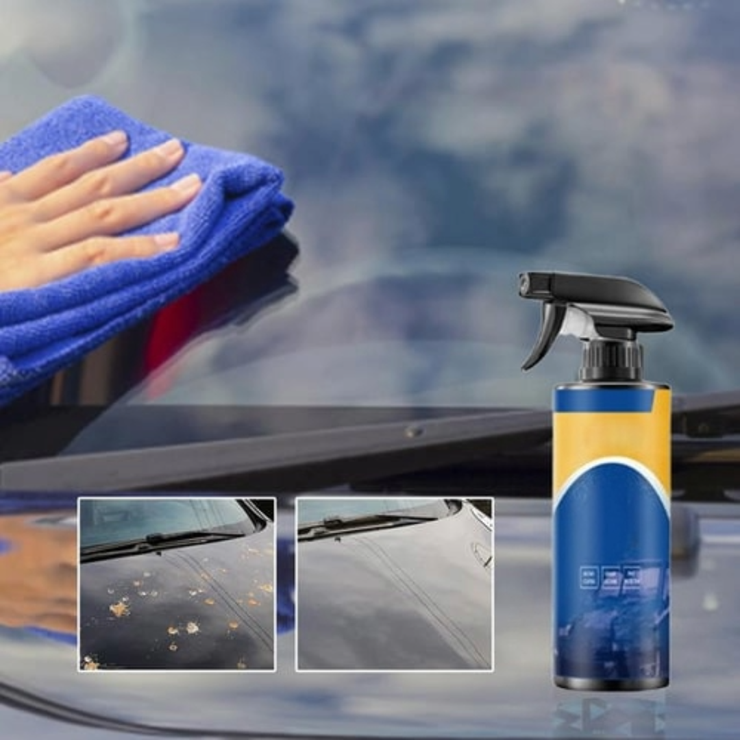 Bilbeleggsspray for langvarig glans og beskyttelse
