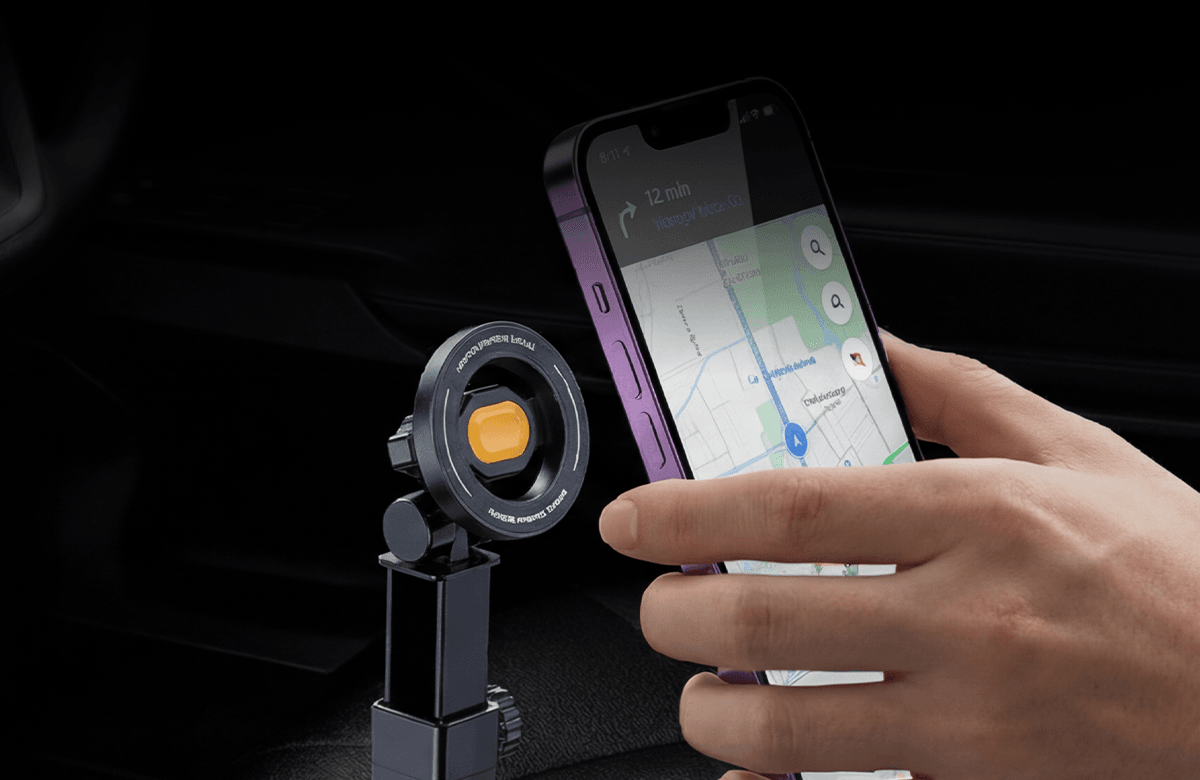 Telefonholder for bilens koppholder