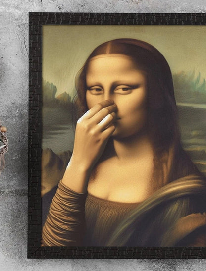 Morsomt Mona Lisa-maleri
