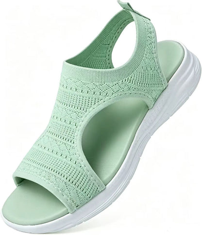 Komfortable, pustende flate sandaler