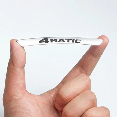 3D Metallklistremerker for Dekk
