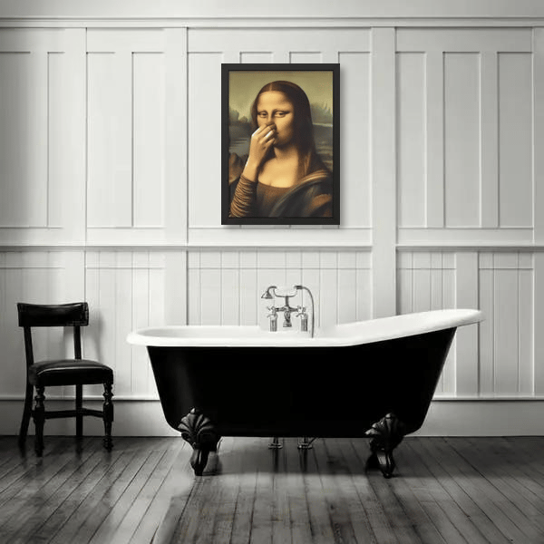 Morsomt Mona Lisa-maleri