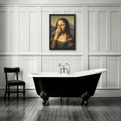 Morsomt Mona Lisa-maleri