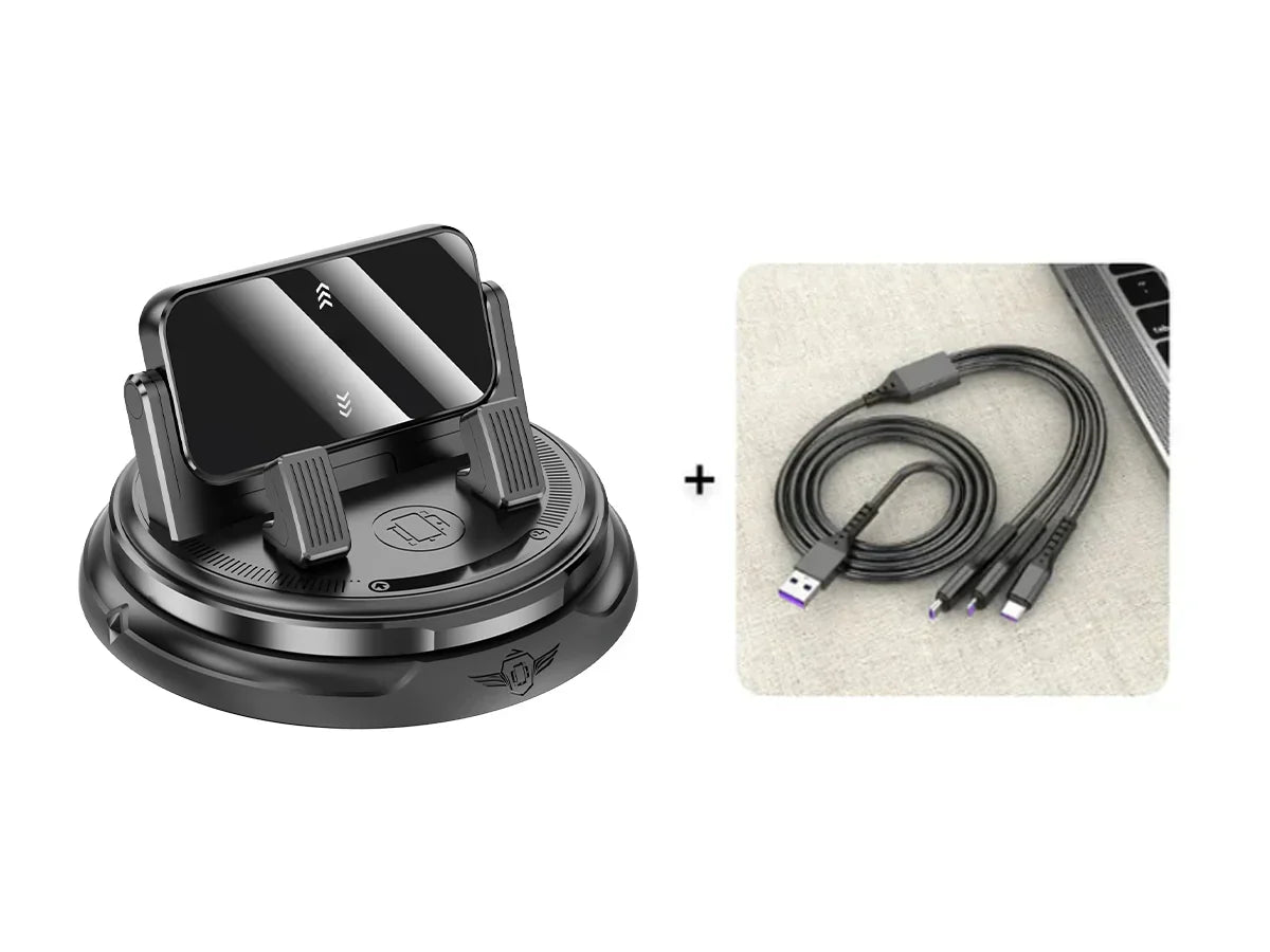 Roterbar telefonholder for dashbord