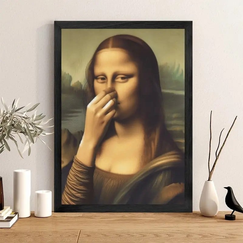 Morsomt Mona Lisa-maleri