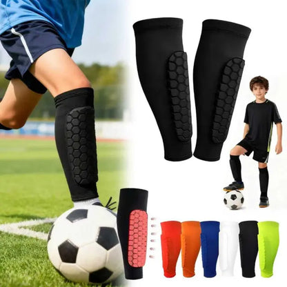 ProShield - Fotballbeskyttelse – Kompresjonssok med bikakeskjerming for tryggere og smidigere spill