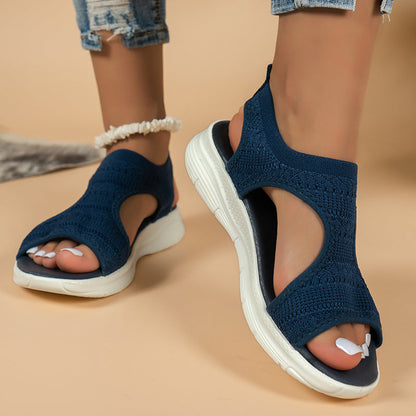 Komfortable, pustende flate sandaler