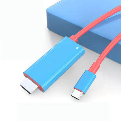 USB-C til HDMI-adapterkabel – Strøm, spill og lad samtidig – For Switch, mobil og nettbrett