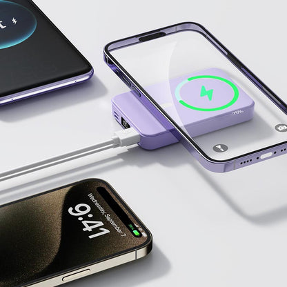 Magnetisk Trådløs Powerbank med Stativ