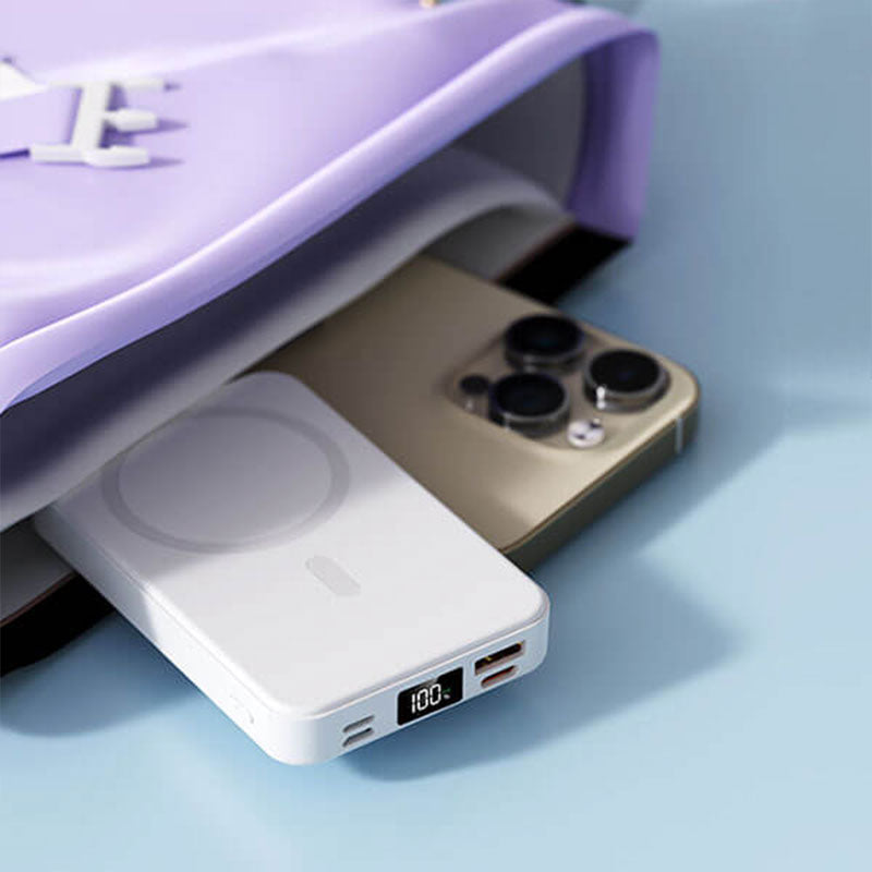 Magnetisk Trådløs Powerbank med Stativ