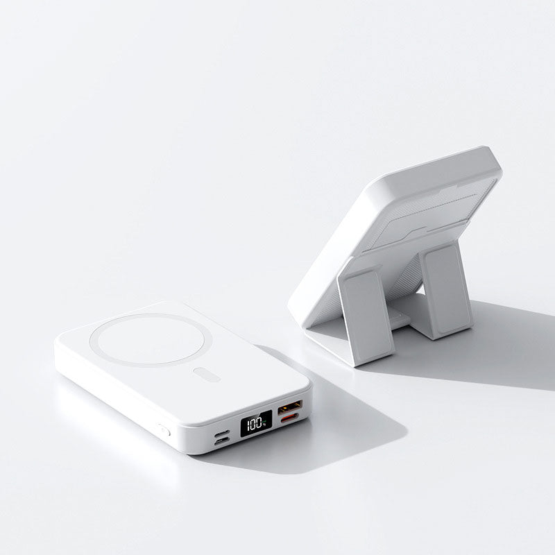 Magnetisk Trådløs Powerbank med Stativ