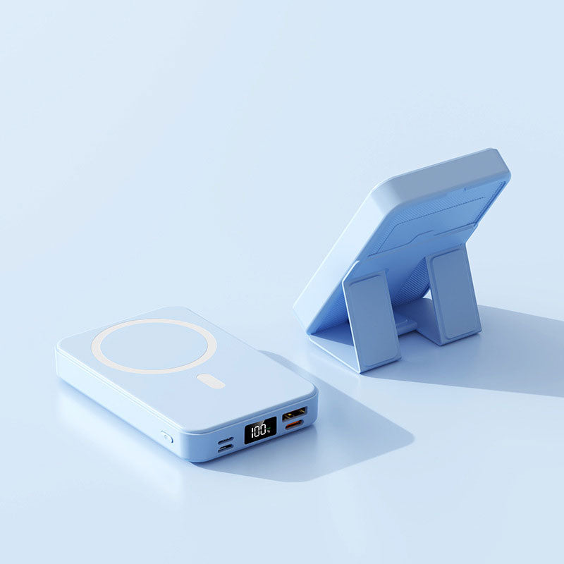 Magnetisk Trådløs Powerbank med Stativ