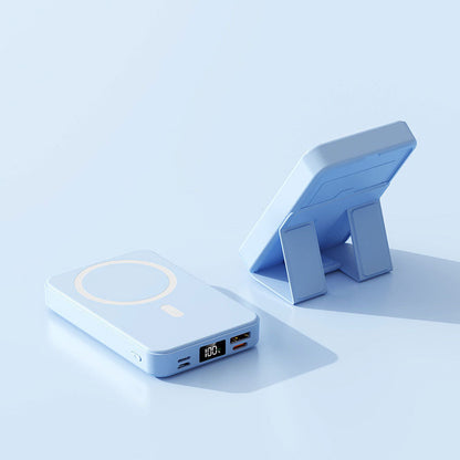 Magnetisk Trådløs Powerbank med Stativ